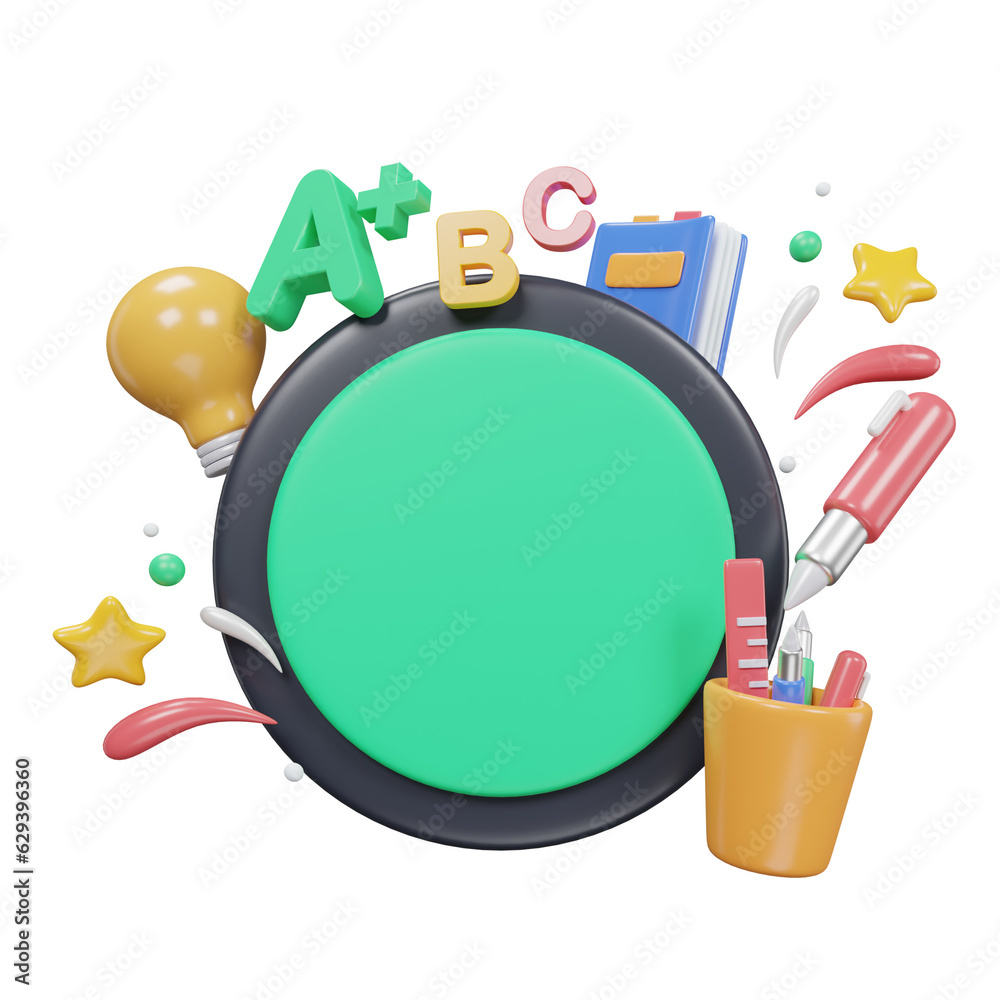 Fototapeta premium black board school and Education
