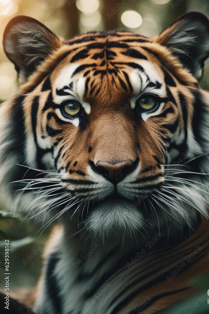 Portrait of a Bengal Tiger - Animals Wallpaper - Dangerous,