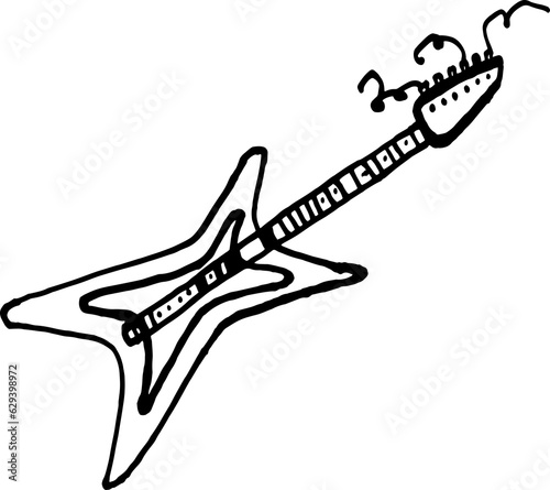 electric guitar vector illustration