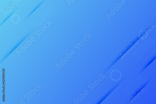 Abstract and minimal background with element particles on blue. Free space for edit. Blank space for design.