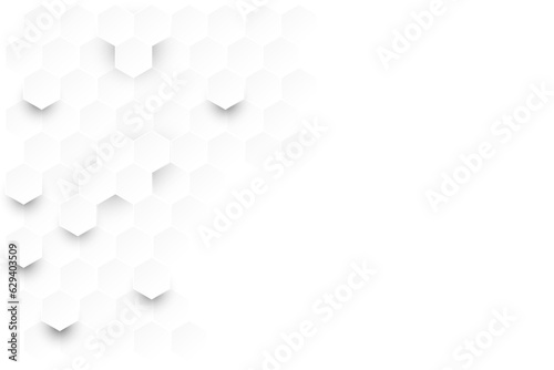 Abstract and minimal grey background with shape of hexagonal and shadow. futuristic concept with free space for edit and design.