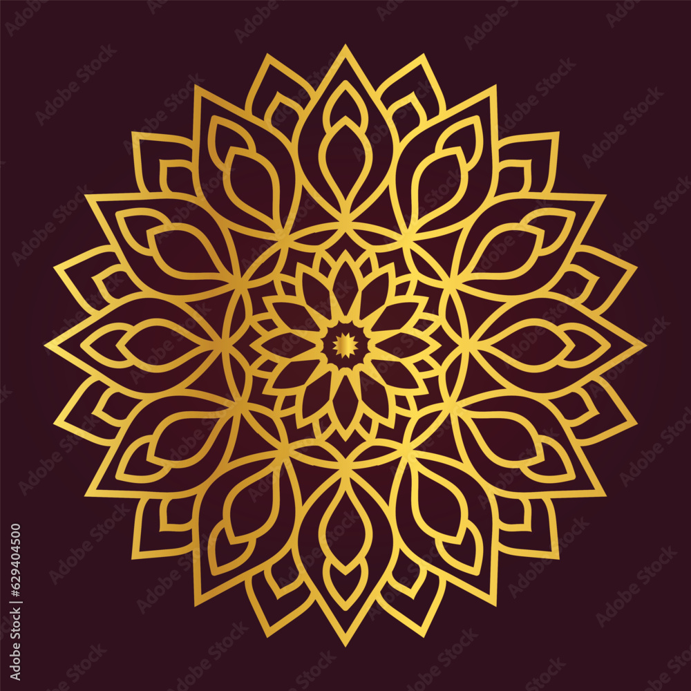 Vector Indian Flower Mandala design