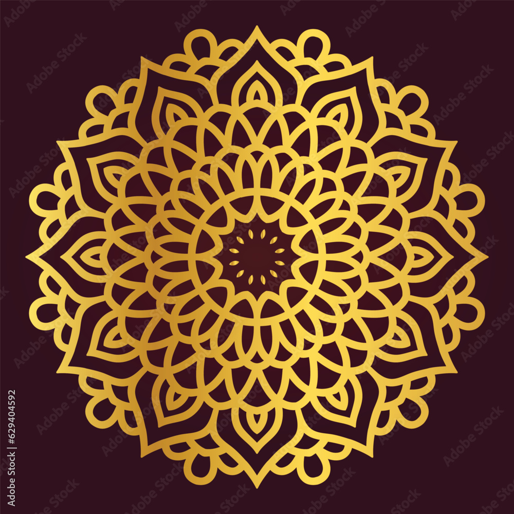 Vector Indian Flower Mandala design