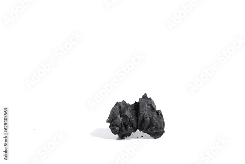 Natural charcoal isolated on white background Traditional natural charcoal or wood charcoal isolated on white background.