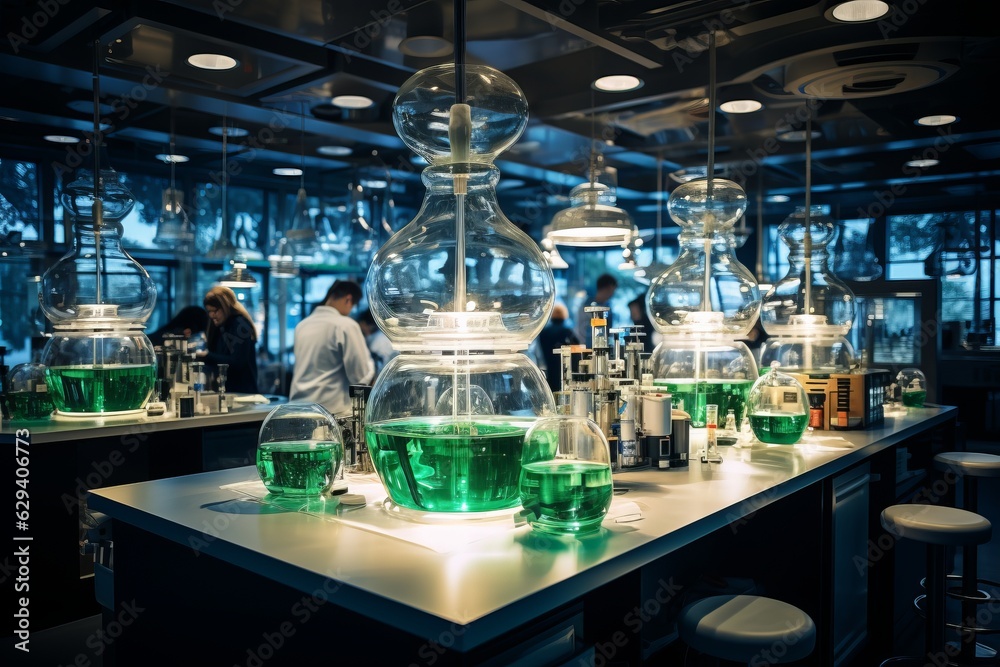 Laboratory With Genetic Engineering, Generative AI Laboratory With Genetic Engineering, Generative AI