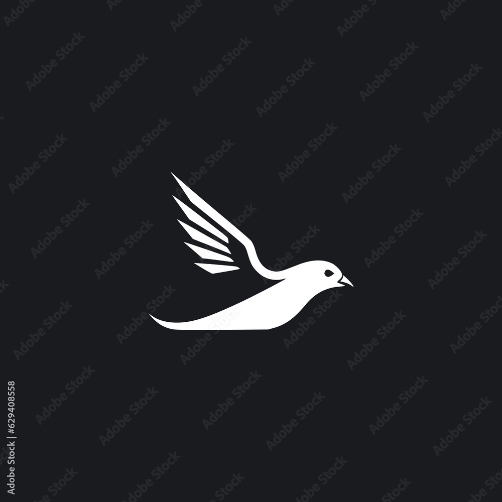 simple flying bird cargo technology company logo vector illustration template design simple flying bird cargo technology company logo vector illustration template design