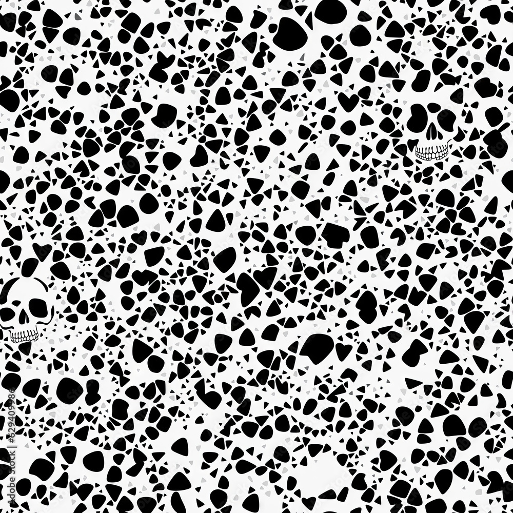 Black and white seamless pattern. AI generated. Black and white seamless pattern. AI generated.