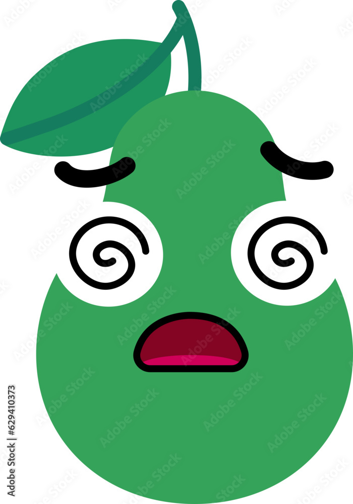 Obraz premium Avocado Face Dazed Stun