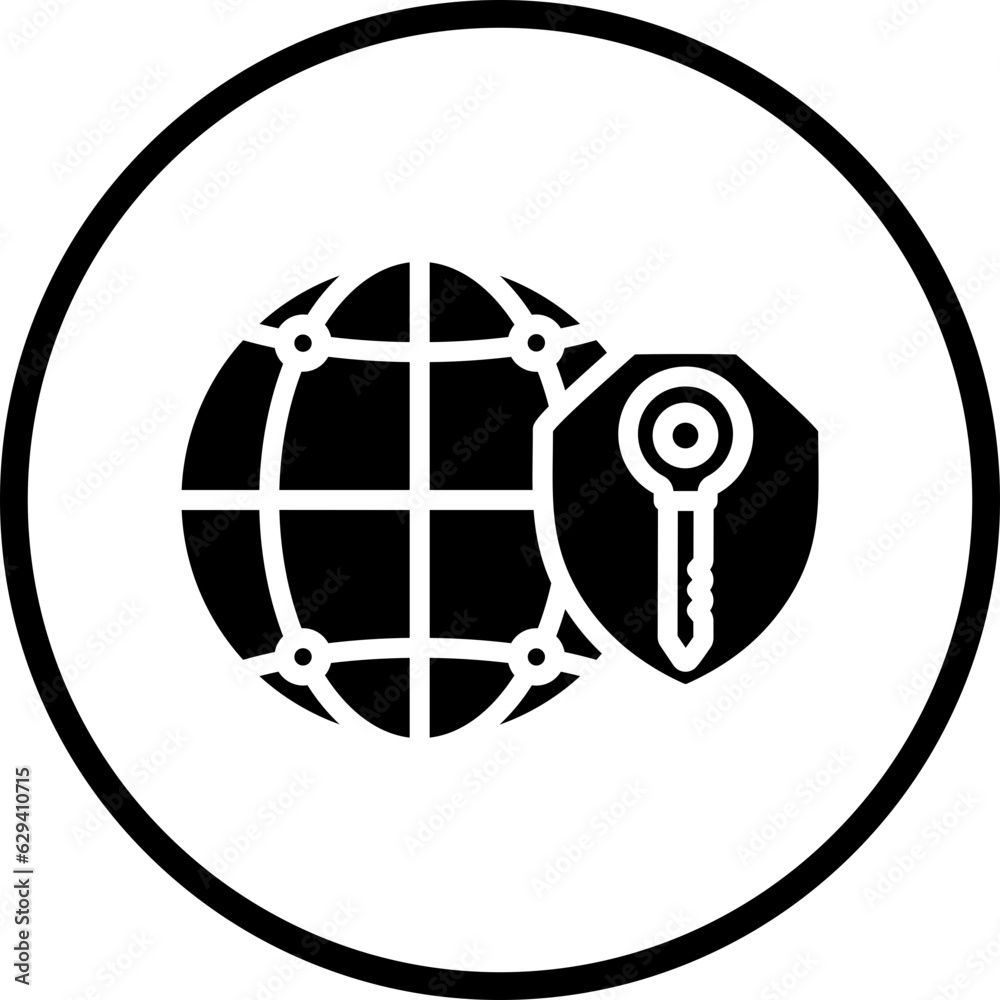 Vector Design Key Network Icon Style Vector Design Key Network Icon Style