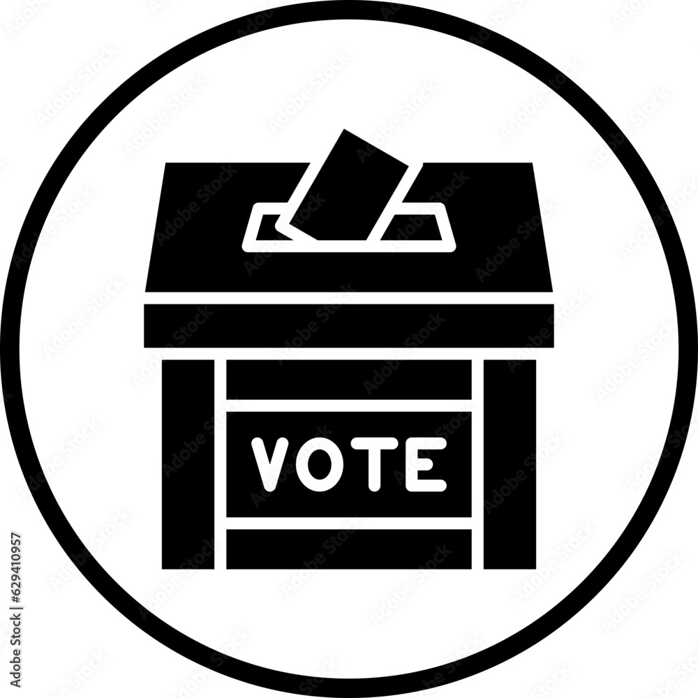 Vector Design Election Polling Icon Style Vector Design Election Polling Icon Style