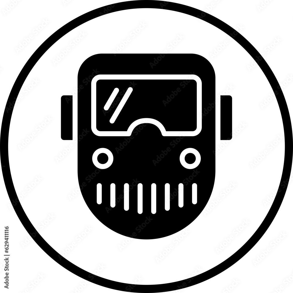 Vector Design Welding Mask Icon Style Vector Design Welding Mask Icon Style