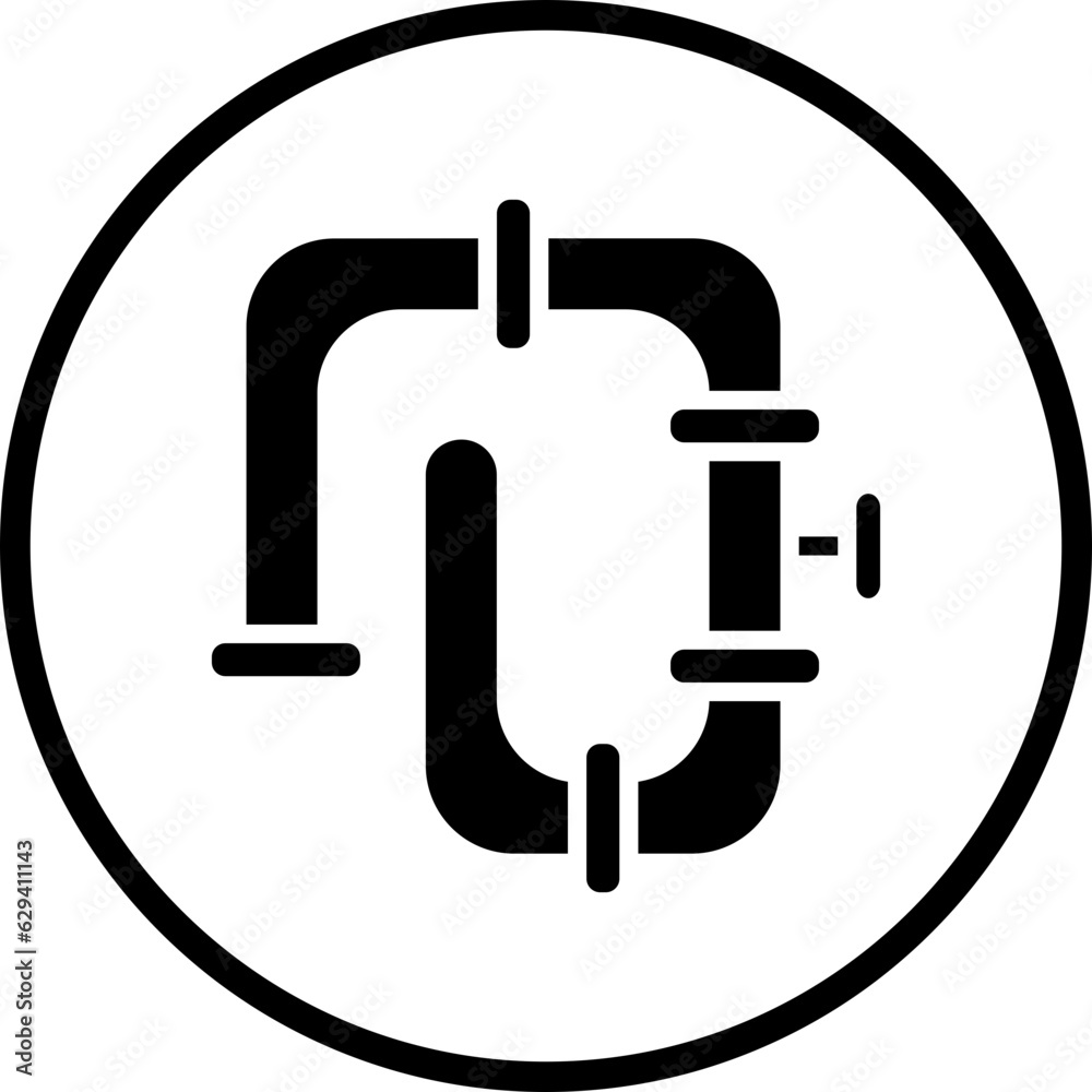 Vector Design Pipeline Icon Style Vector Design Pipeline Icon Style