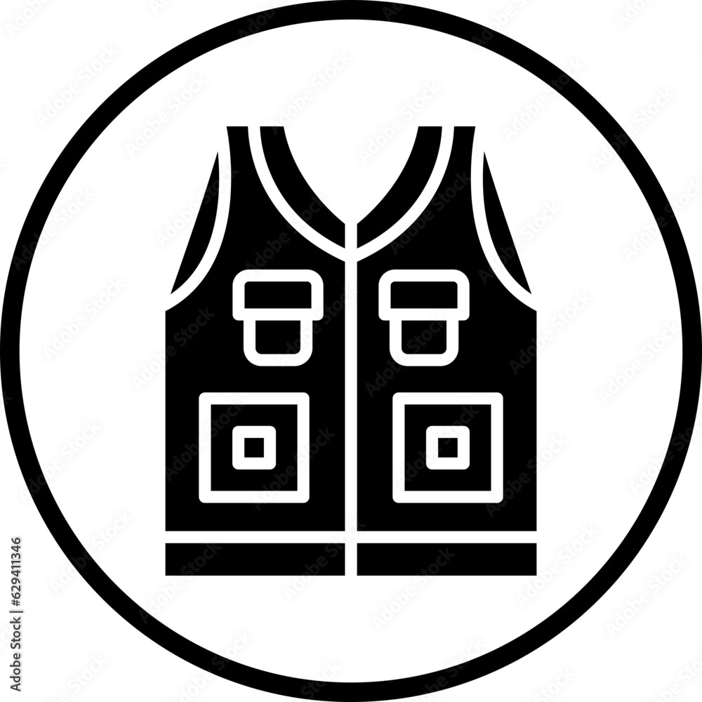 Vector Design Fishing Vest Icon Style Vector Design Fishing Vest Icon Style