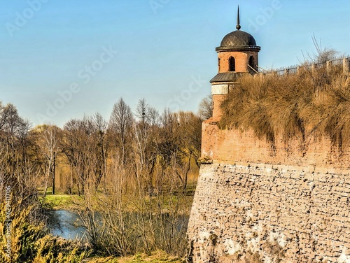 A fragment of the castle in the city of Dubno is one of the oldest castles in Ukraine photo