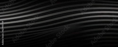 Modern design. Gray gradient graphic art and illustration. White lines on black background. Clean and vintage abstract curve shape