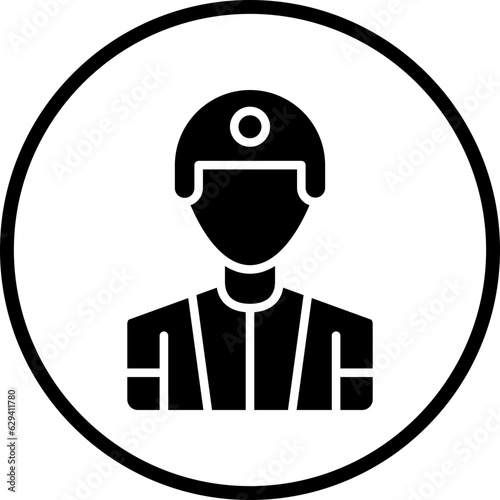Vector Design Male Player Icon Style