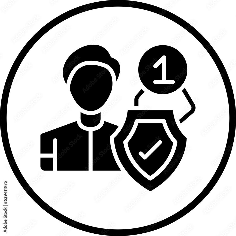 Vector Design Individual Insurance Icon Style Vector Design Individual Insurance Icon Style