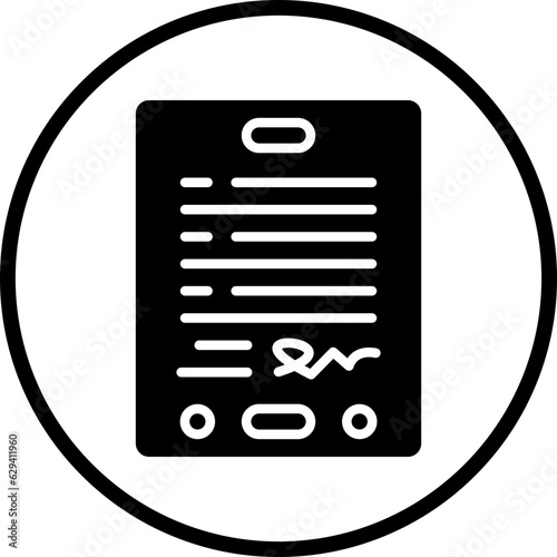 Vector Design Digital Contract Icon Style