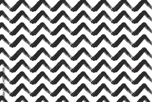Seamless pattern with up arrows. Geometric shapes are drawn by hand with a bold brush. Arrows, curved bold lines. Vector abstract pattern