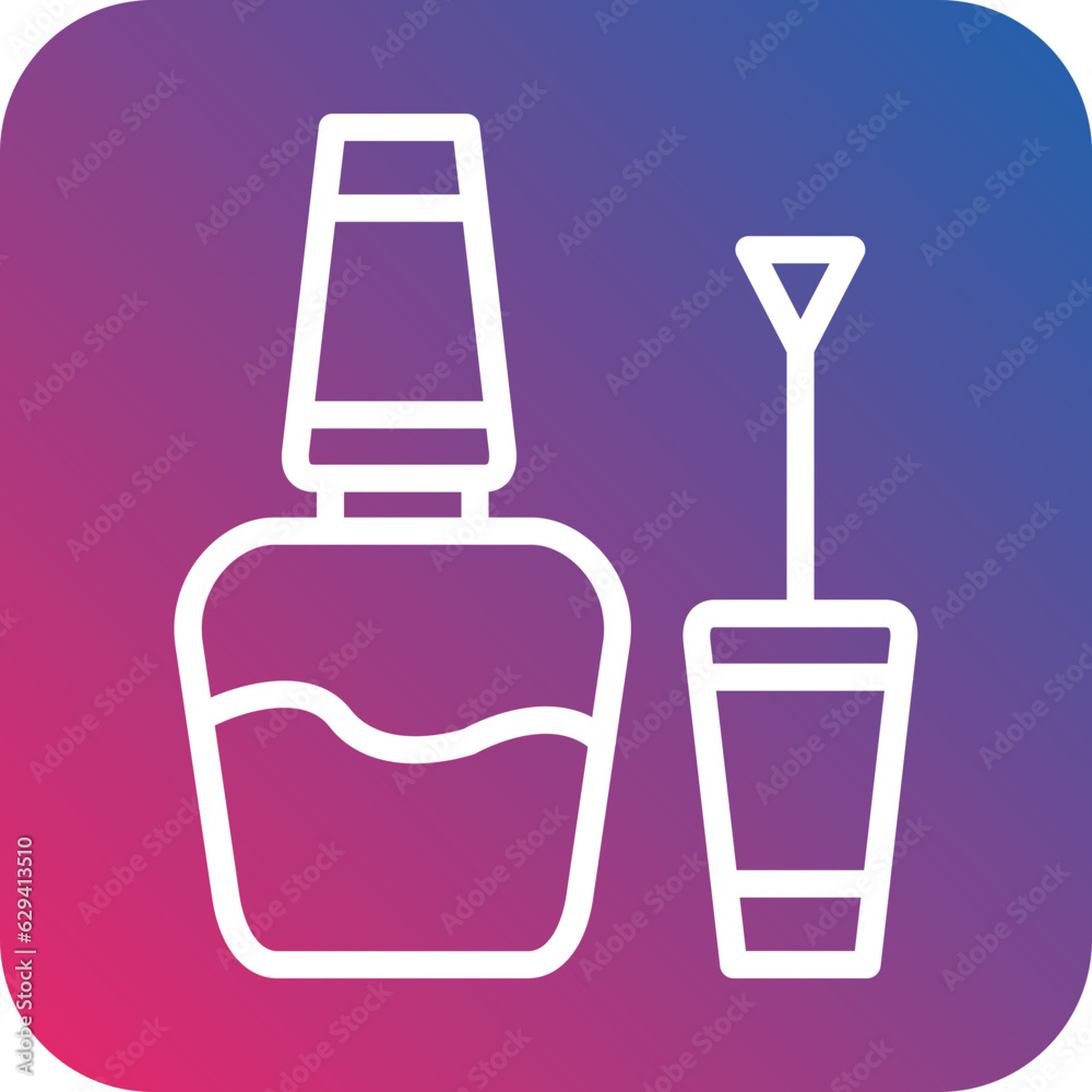 Vector Design Nail Polish Icon Style Vector Design Nail Polish Icon Style