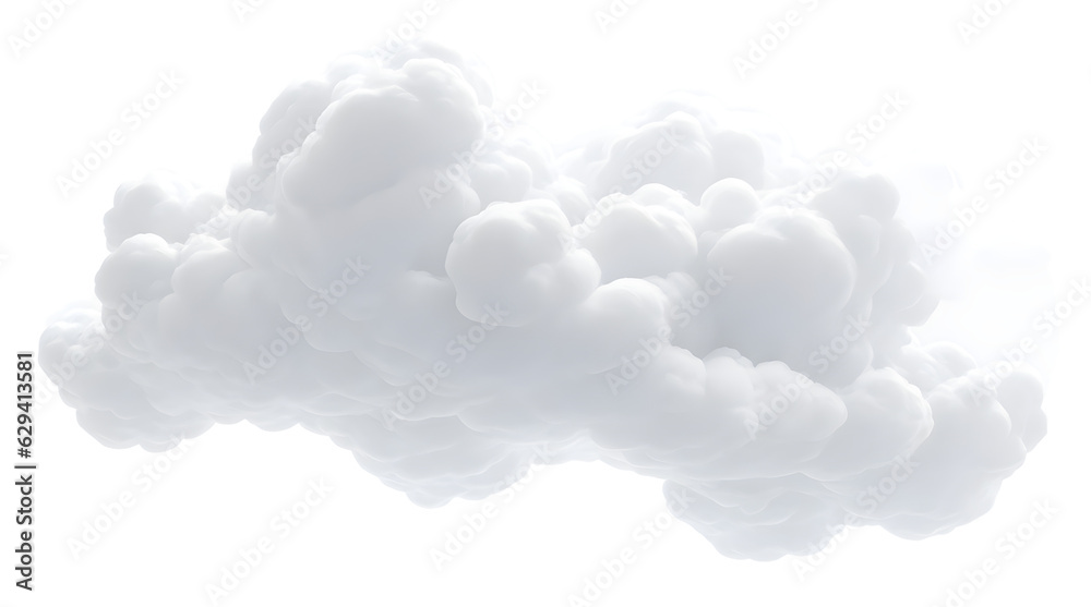 clean white cloud transparent backgrounds - obrazy, fototapety, plakaty 