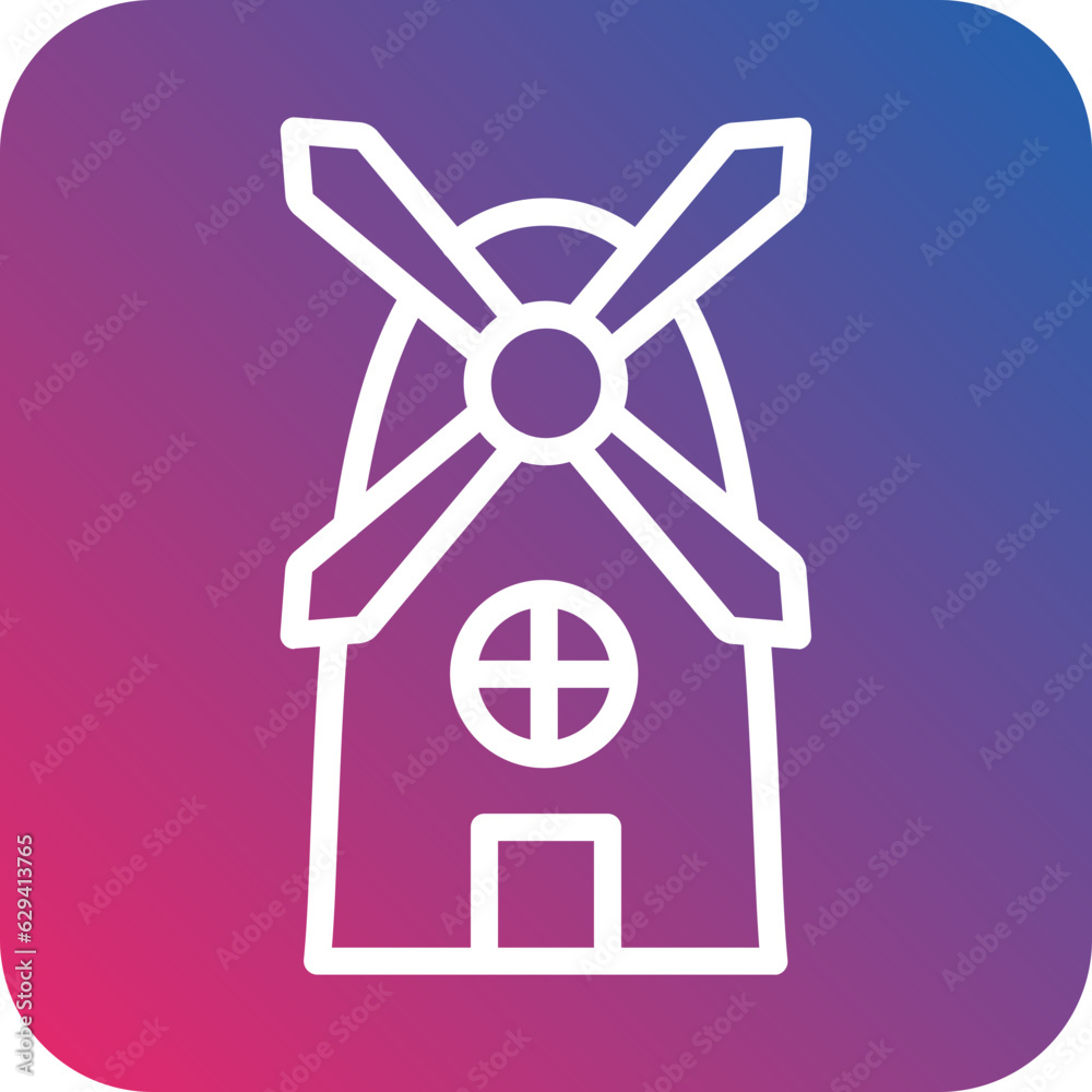 Vector Design Windmill Icon Style Vector Design Windmill Icon Style