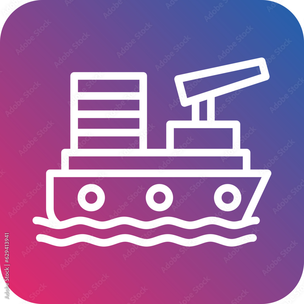Vector Design Gunboat Icon Style Vector Design Gunboat Icon Style