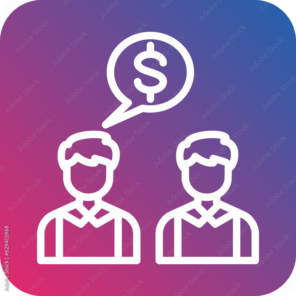 Vector Design Negotiation Icon Style Vector Design Negotiation Icon Style