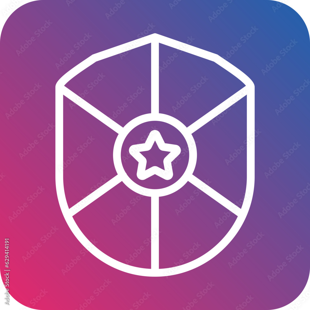 Vector Design Police Shield Icon Style Vector Design Police Shield Icon Style