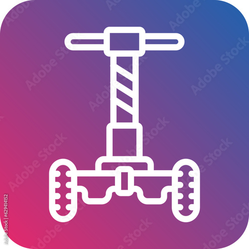 Vector Design Police Segway Icon Style