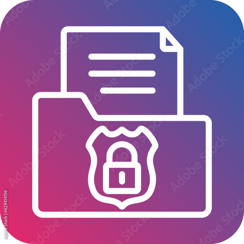 Vector Design Confidential Icon Style