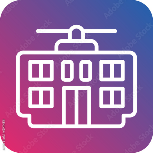 Vector Design Cable Car Icon Style