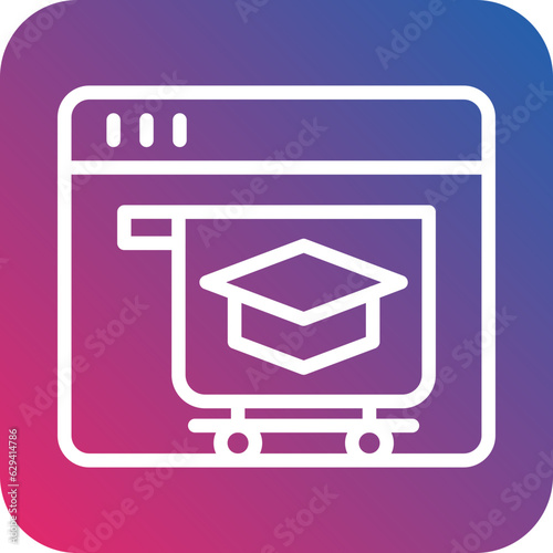 Vector Design Online Courses Icon Style