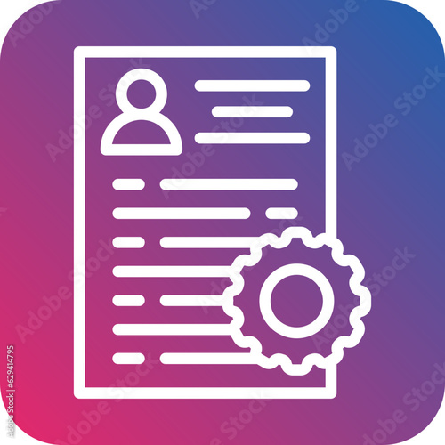 Vector Design Applicants Management Icon Style