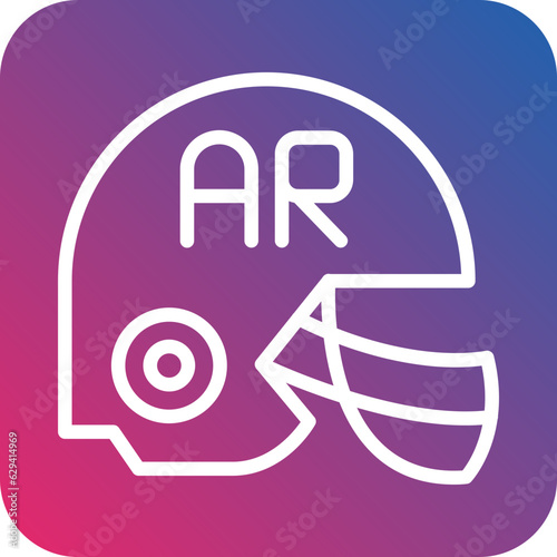 Vector Design Ar Helmet Icon Style