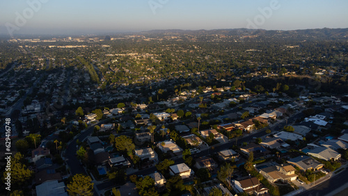 Aerial View of Calabasas and San Fernando Valley, Los Angeles County
