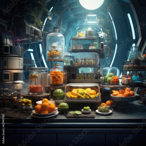 Sci-fi kitchen of the future