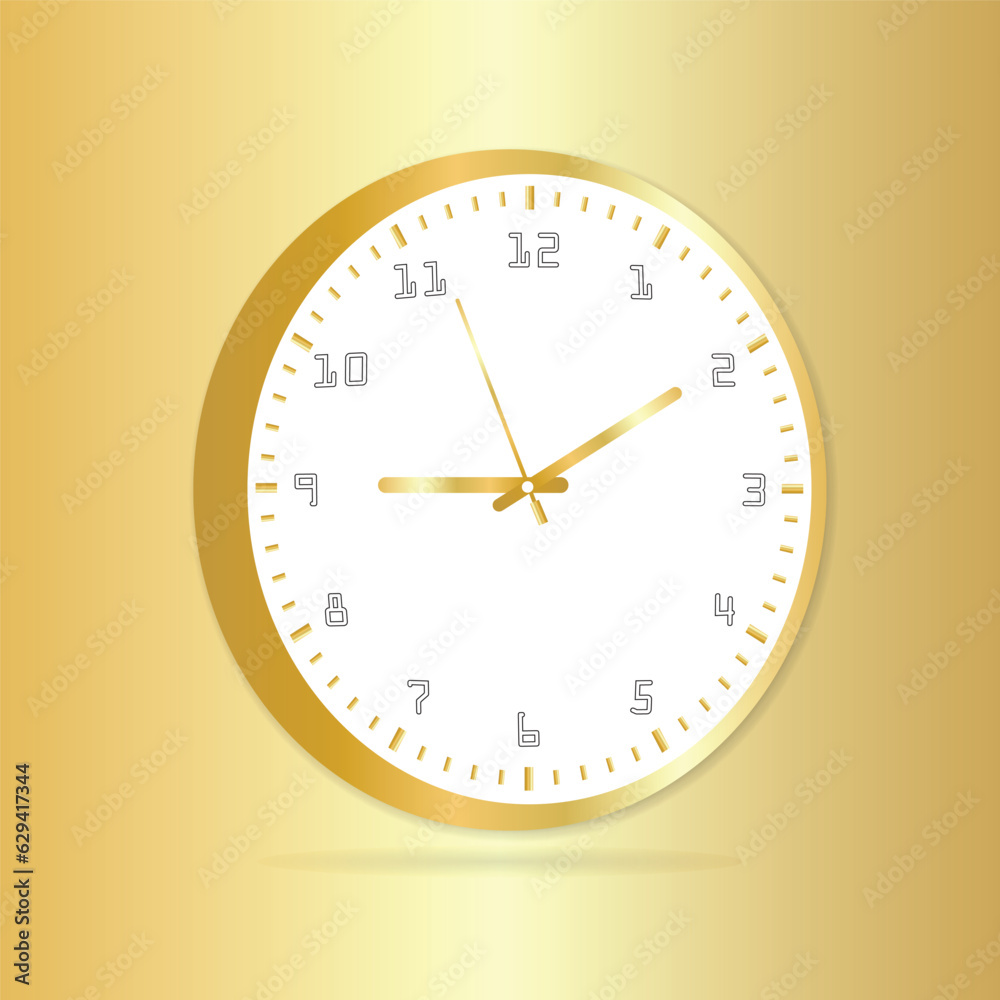 Round Modern office Wall clock art background