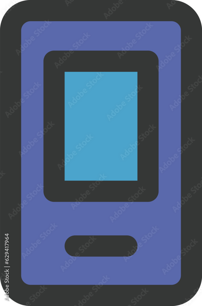 カラーシンプルビジネス単品アイコン　スマートフォン