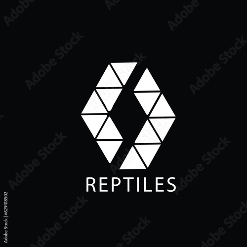 The diamond shape icon which isolates on black background
