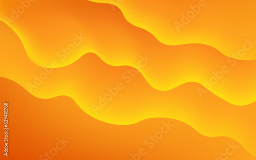 Liquid orange color background design. Fluid gradient composition. Creative illustration for poster, web, landing, page, cover, ad, greeting, card, and promotion.