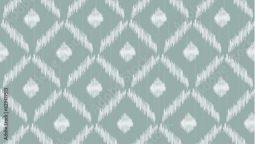 Ikat seamless pattern. Square geometric seamless  pattern. Aztec style, embroidery, abstract, vector, design illustration for texture, fabric, print.