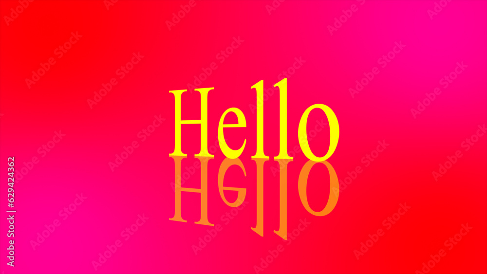 Abstract illustration of the Hello text on multicolored gradient background. Great illustration hello text for social media backgrounds. Easy to use. Abstract illustration of the Hello text on multicolored gradient background. Great illustration hello text for social media backgrounds. Easy to use.