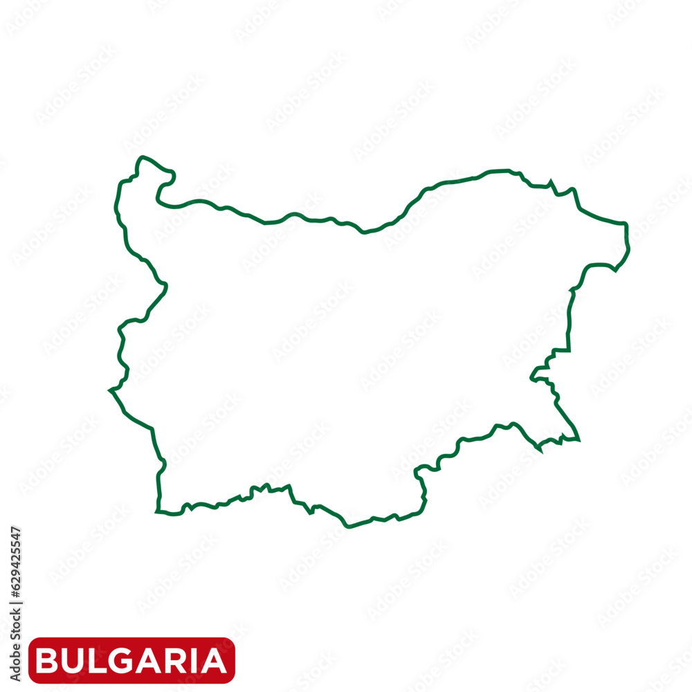 Bulgaria Map icon vector logo design template