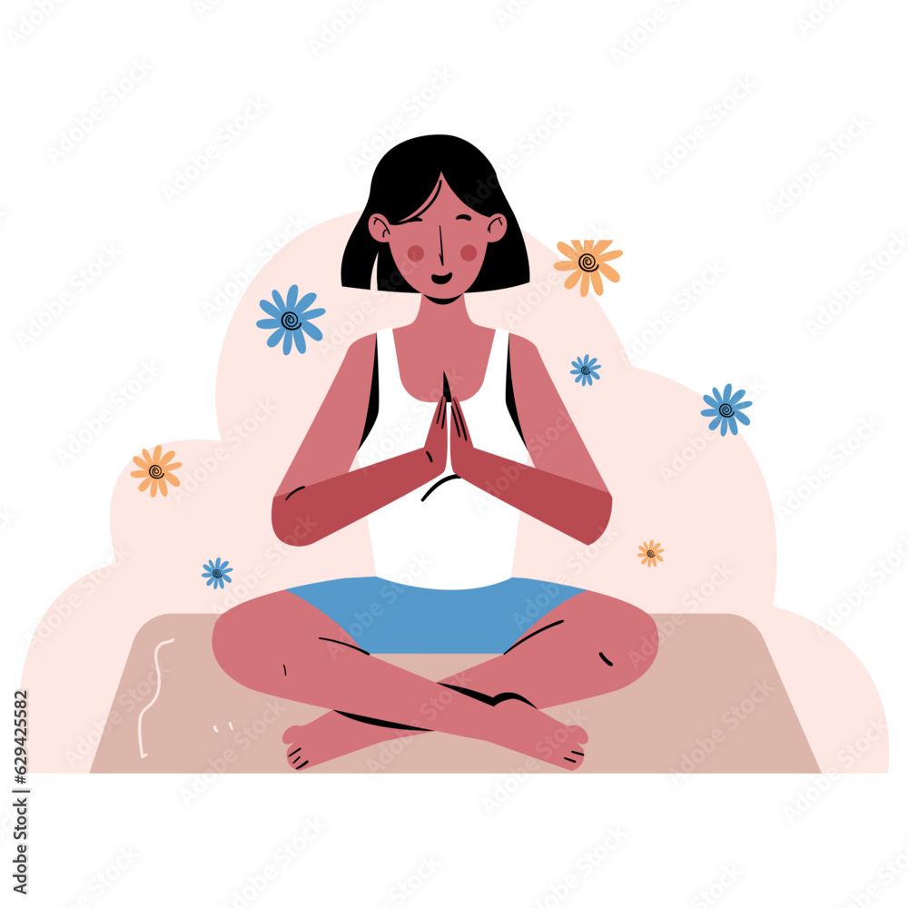 Peace of Mind Mental Health 2D Color Illustrations Peace of Mind Mental Health 2D Color Illustrations