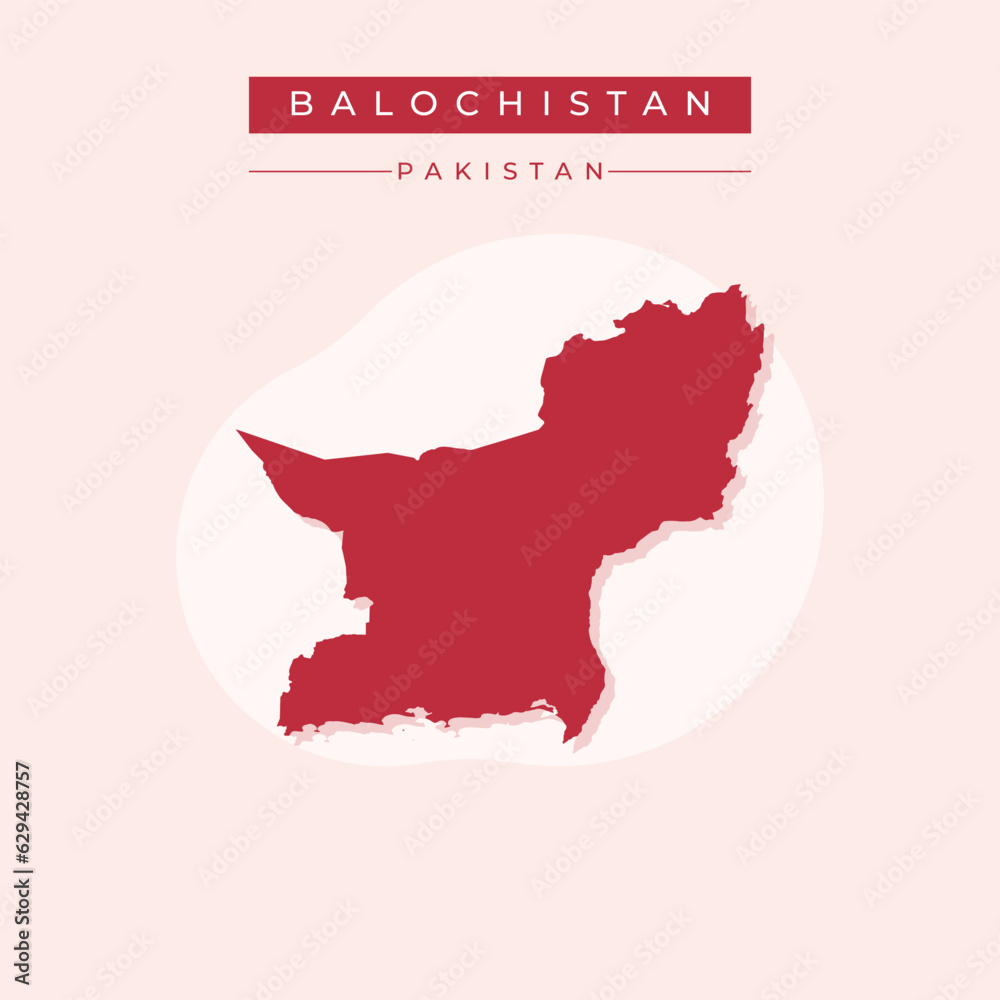 Vector illustration vector of Balochistan map Pakistan Vector illustration vector of Balochistan map Pakistan