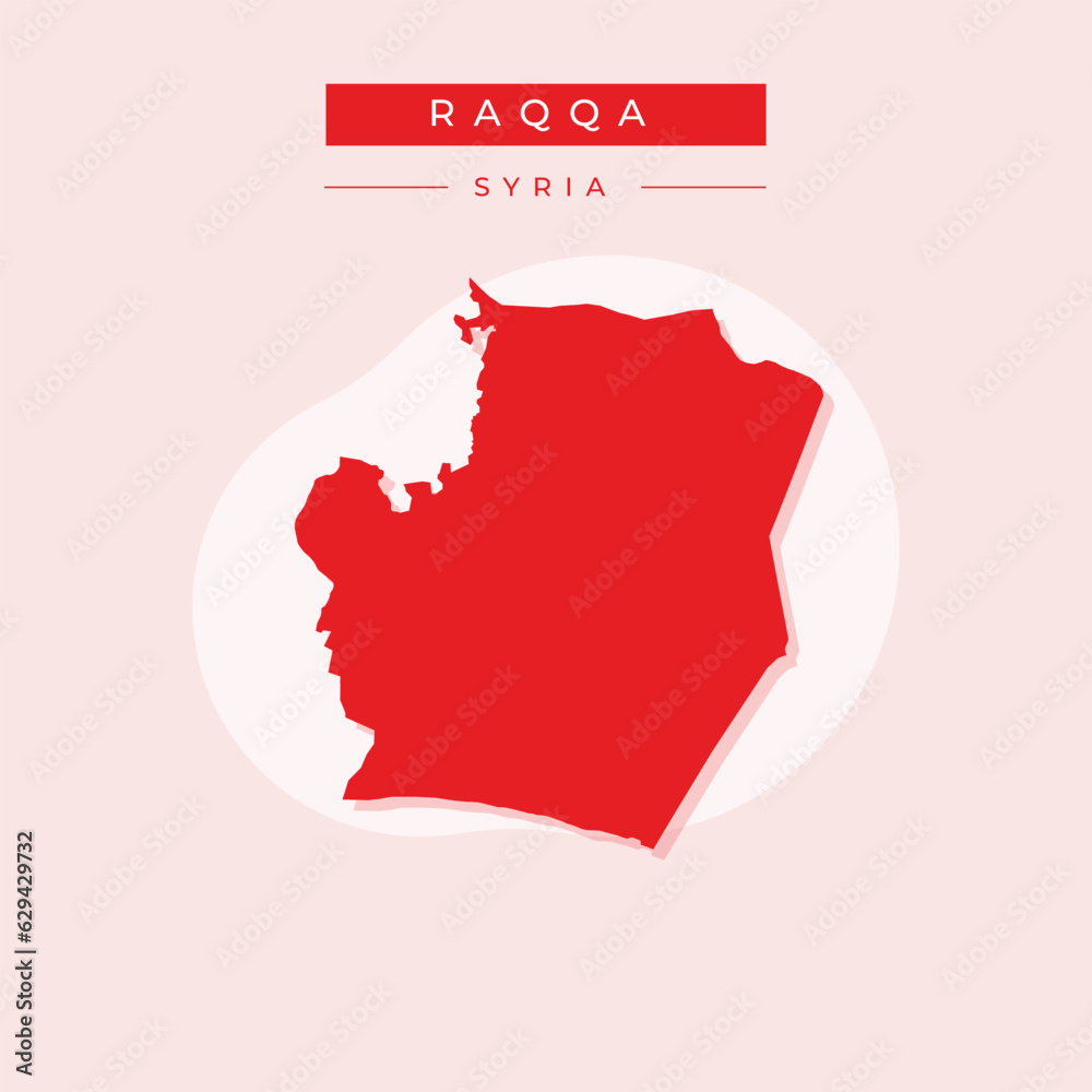 Vector illustration vector of Raqqa map Syria Vector illustration vector of Raqqa map Syria
