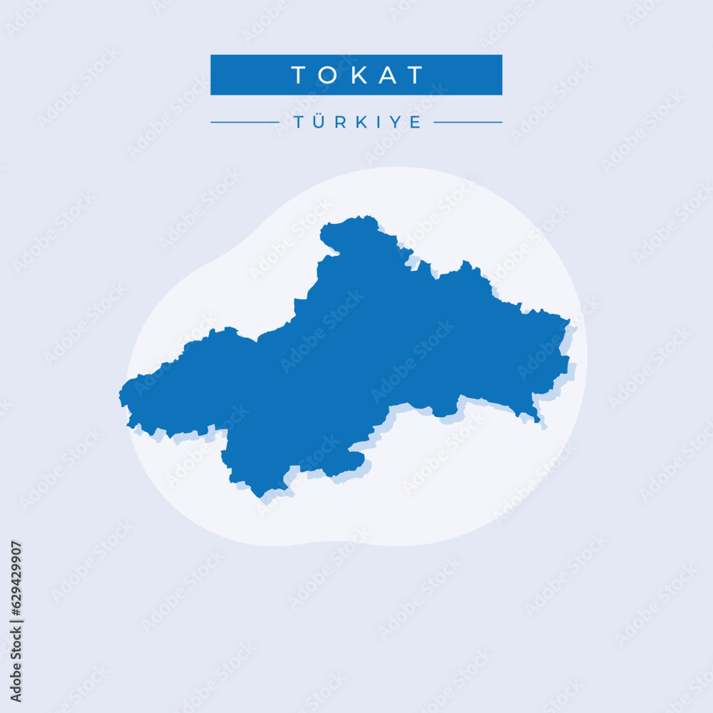 Vector illustration vector of Tokat map Turkey Vector illustration vector of Tokat map Turkey