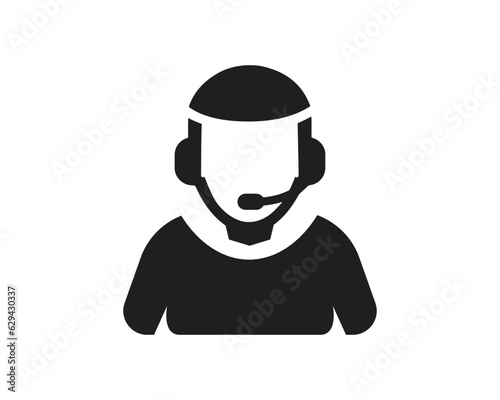 Vector Moslem customer care service and support icon