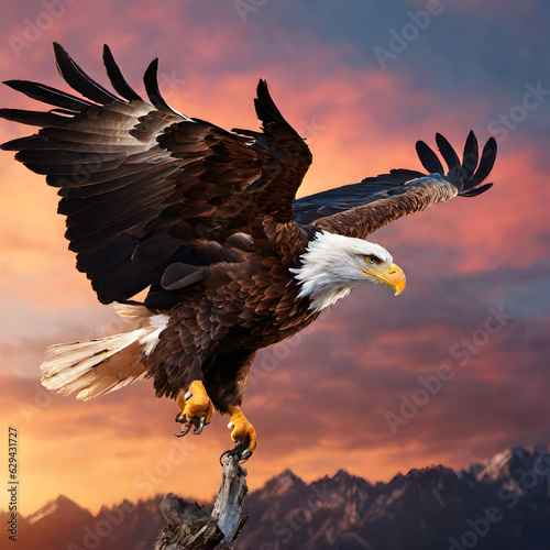 eagle in the sky